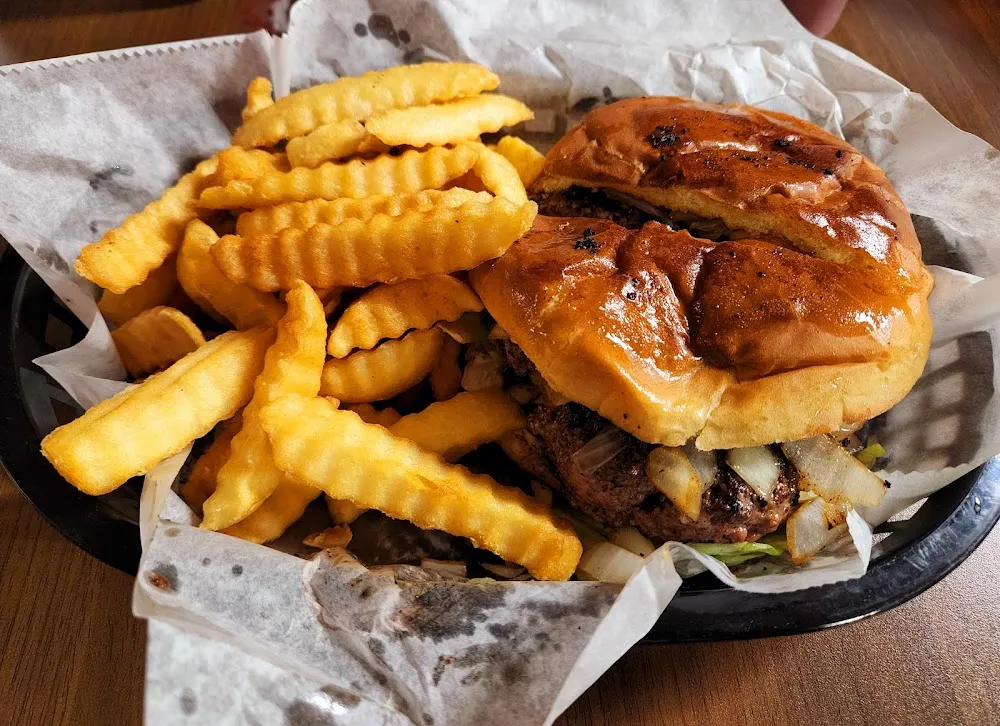 Hamburger All the Way and Fries